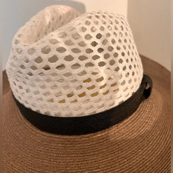 NWT Brunello Cucinelli Italy Size S Bead Monili Silver Hat white beige - Picture 5 of 11